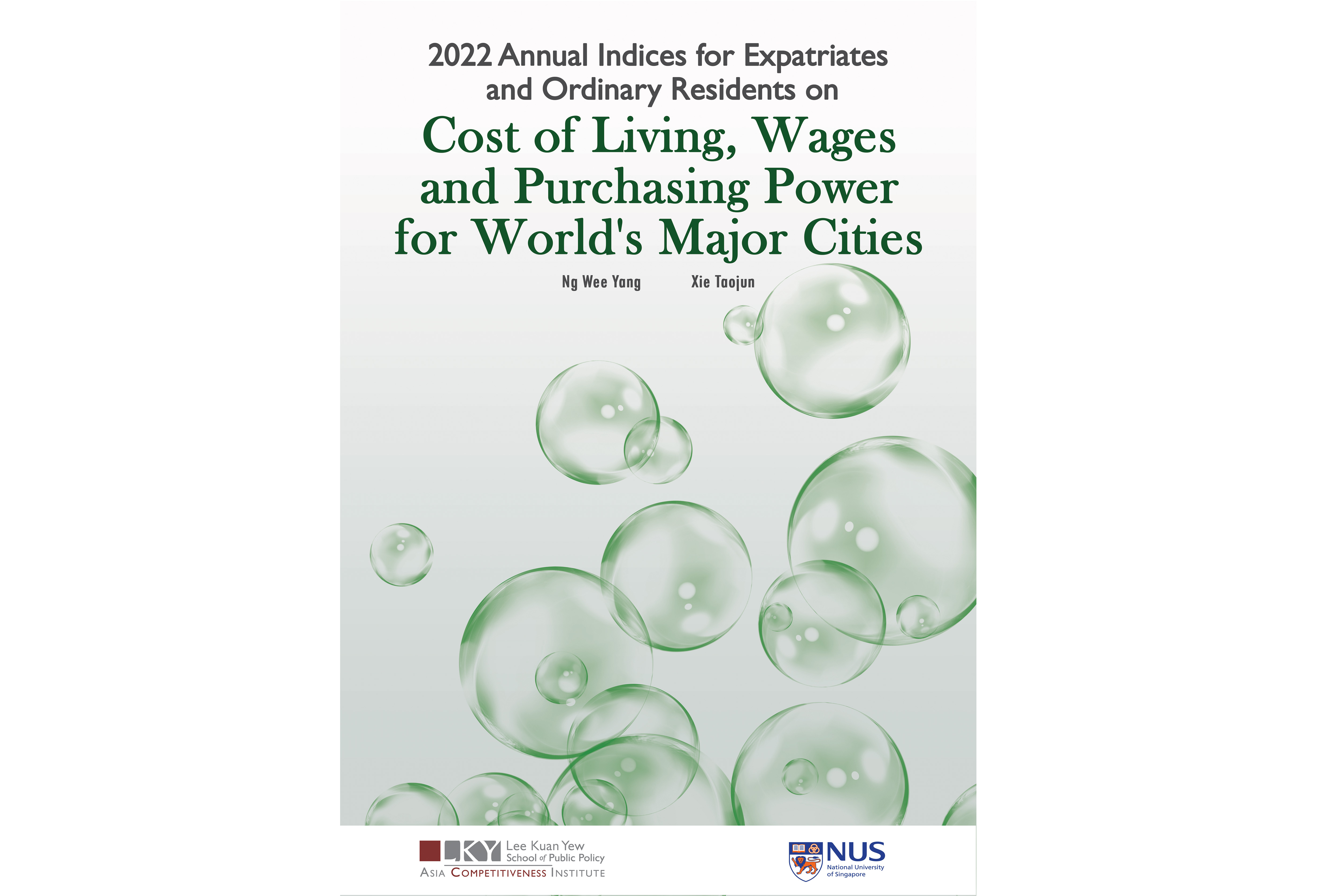 Book Launch | 2022 Annual Indices for Expatriates and Ordinary Residents on Cost of Living, Wages and Purchasing Power for World’s Major&nbsp;Cities
